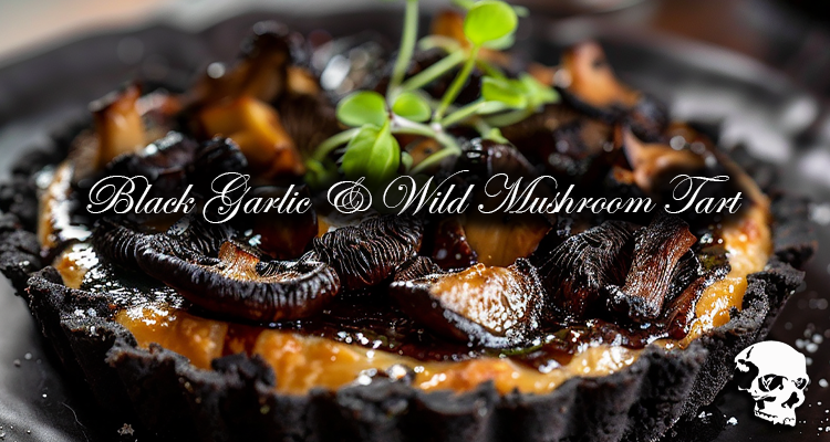 Black Garlic & Wild Mushroom Tart