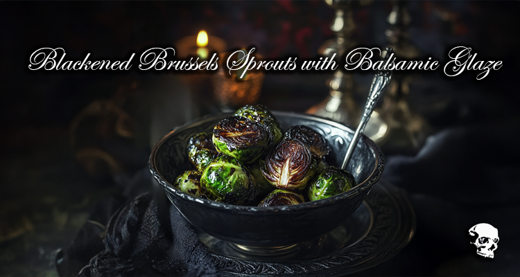 Blackened Brussels Sprouts with Balsamic Glaze