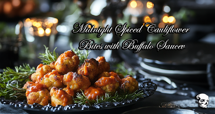 Midnight Spiced Cauliflower Bites with Buffalo Sauce