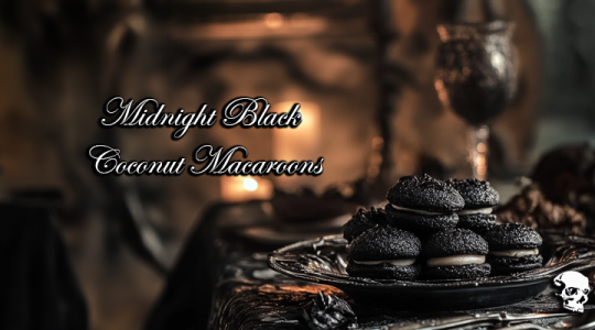 Midnight Black Coconut Macaroons