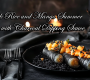 Black Rice and Mango Summer Rolls with Charcoal Dipping Sauce