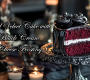 Red Velvet Cake with Black Cream Cheese Frosting